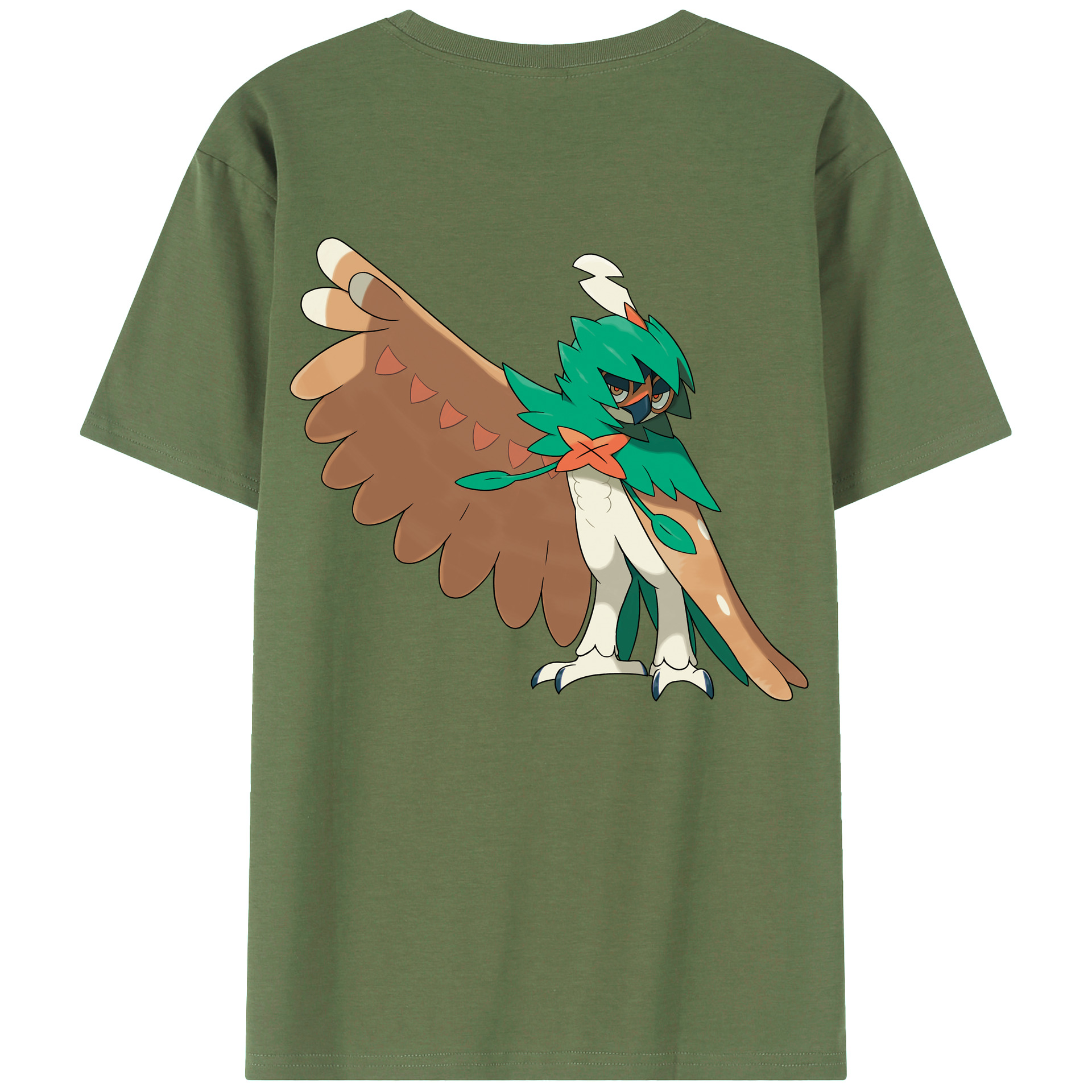 （画像用） ポケットモンスター Pokémon 綿100％ メンズ半袖Tシャツ（バックプリント） 通気性